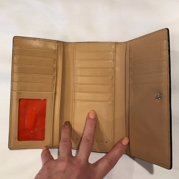 Bundle Tory Burch Zip Continental Purple Leather Wallet and Halogen Gray Wallet - Picture 10 of 12